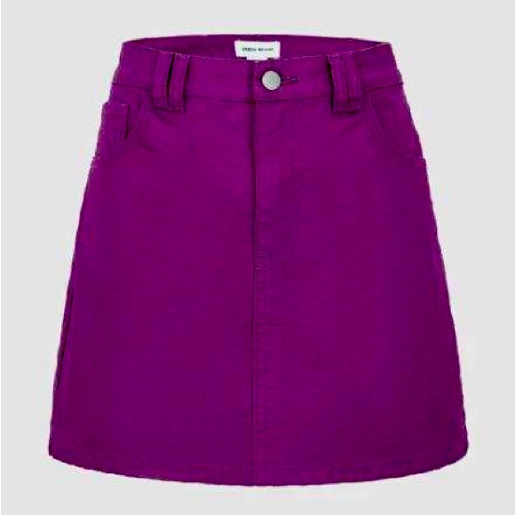 Purple Denim Skirt Set - Picture 3 of 4